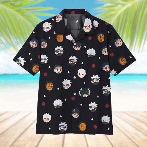 9Heritages 3D Anime Naruto Chibi Heads Hawaii Shirt