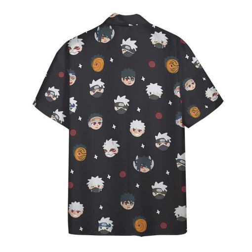 9Heritages 3D Anime Naruto Chibi Heads Hawaii Shirt