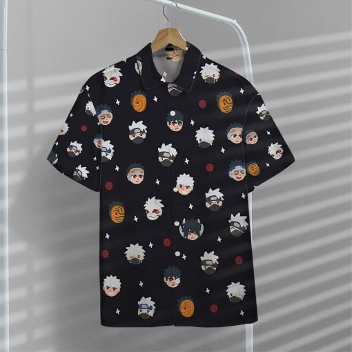 9Heritages 3D Anime Naruto Chibi Heads Hawaii Shirt