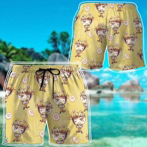 9Heritages 3D Anime Naruto Ramen Shorts