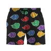 9Heritages 3D Anime Naruto Shippuden Akatsuki Colorful Pattern Shorts