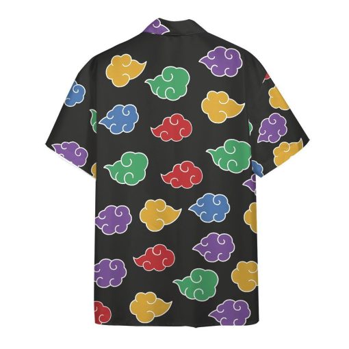 9Heritages 3D Anime Naruto Shippuden Akatsuki Colorful Pattern Hawaii Shirt