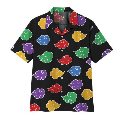 9Heritages 3D Anime Naruto Shippuden Akatsuki Colorful Pattern Hawaii Shirt