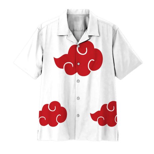 9Heritages 3D Anime Naruto Shippuden White Akatsuki Custom Hawaii Shirt