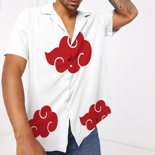 9Heritages 3D Anime Naruto Shippuden White Akatsuki Custom Hawaii Shirt