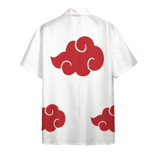 9Heritages 3D Anime Naruto Shippuden White Akatsuki Custom Hawaii Shirt