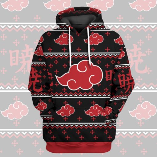 9Heritages 3D Akatsuki Ugly Tshirt Hoodie Apparel