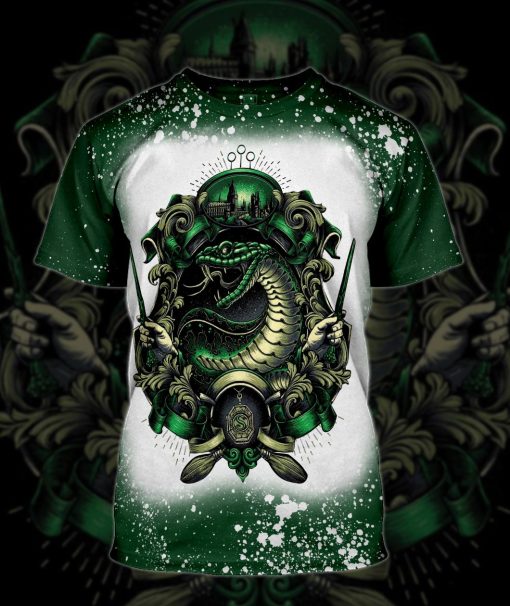 9Heritages 3D H.P Slytherin House Of The Cunning Tshirt