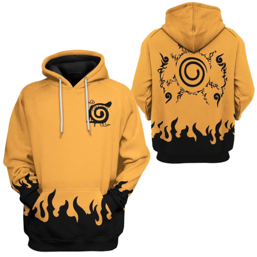 9Heritages 3D Naruto Custom Hoodie Apparel