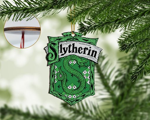 9Heritages 3D H.P Slytherin House Custom Ornament