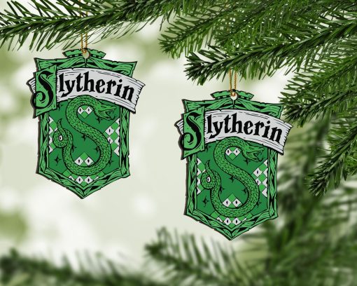 9Heritages 3D H.P Slytherin House Custom Ornament