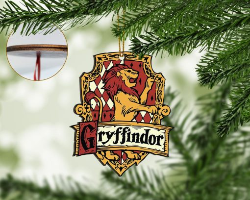 9Heritages 3D H.P Gryffindor House Custom Ornament