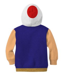 9Heritages 3D Toad Mario Custom Kid Hoodie