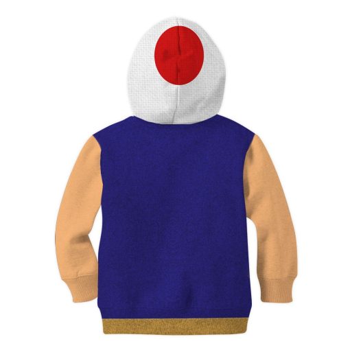 9Heritages 3D Toad Mario Custom Kid Hoodie