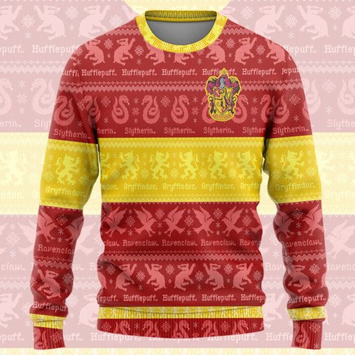 9Heritages 3D H.P Gryffindor Quidditch Ugly Sweater