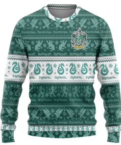 9Heritages 3D H.P Slytherin Quidditch Ugly Sweater
