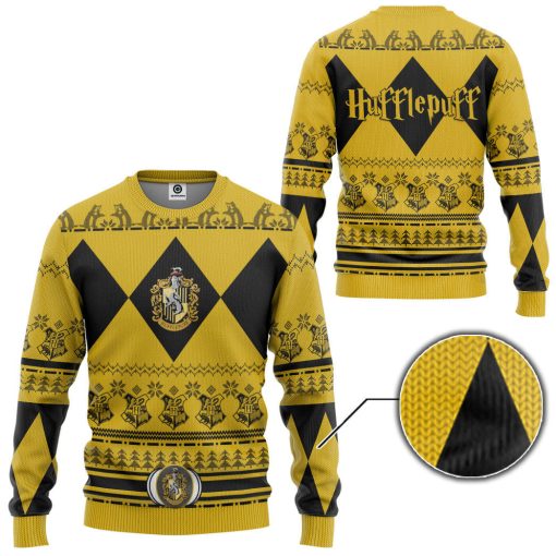 9Heritages 3D H.P Hufflepuff House Custom Ugly Christmas Sweater