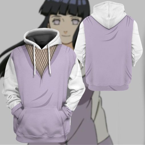 9Heritages 3D Naruto Hinata Cosplay Custom Tshirt Hoodie Apparel