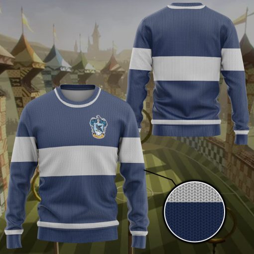 9Heritages 3D H.P Ravenclaw Quidditch Custom Ugly Sweater