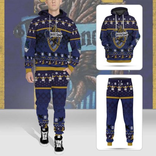 9Heritages 3D H.P Ravenclaw Ugly Christmas Ver 1 Custom Ugly Sweater
