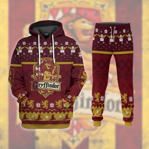 9Heritages 3D H.P Gryffindor Ugly Christmas Ver 1 Custom Ugly Sweater