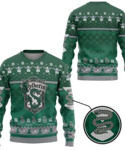 9Heritages 3D H.P Slytherin Ugly Christmas Ver 1 Custom Ugly Sweater