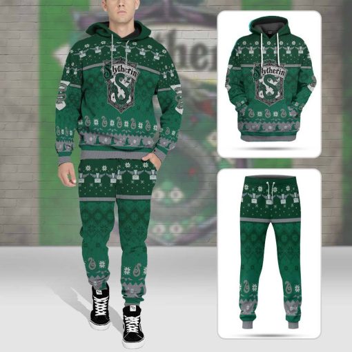 9Heritages 3D H.P Slytherin Ugly Christmas Ver 1 Custom Ugly Sweater