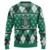 9Heritages 3D H.P Slytherin Crest Holiday Ugly Christmas Custom Ugly Sweater