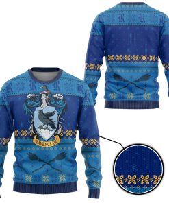 9Heritages 3D H.P Ravenclaw Ugly Christmas Ver 2 Custom Ugly Sweater