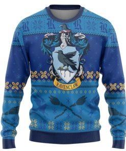 9Heritages 3D H.P Ravenclaw Ugly Christmas Ver 2 Custom Ugly Sweater