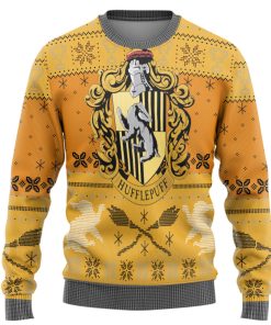 9Heritages 3D H.P Hufflepuff Ugly Christmas Ver 2 Custom Ugly Sweater