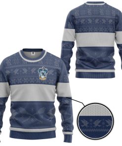 9Heritages 3D H.P Ravenclaw Ugly Christmas Edition Custom Ugly Sweater