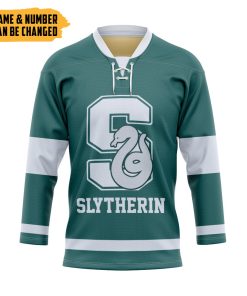 9Heritages 3D H.P Slytherin House Custom Name Custom Number Hockey Jersey