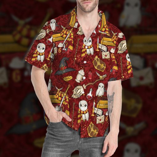 9Heritages 3D H.P Gryffindor Custom Hawaii Shirt