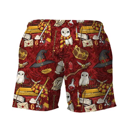 9Heritages 3D H.P Gryffindor Custom Men Shorts