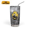 9Heritages 3D H.P The Hufflepuff Custom Name Tumbler