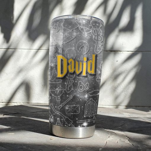 9Heritages 3D H.P The Hufflepuff Custom Name Tumbler