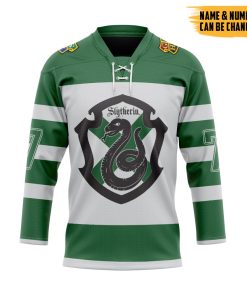 9Heritages 3D H.P Hogwarts Slytherin Custom Name Custom Number Hockey Jersey