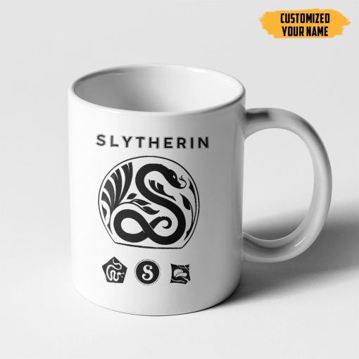 9Heritages 3D H.P Slytherin Custom Name Mug