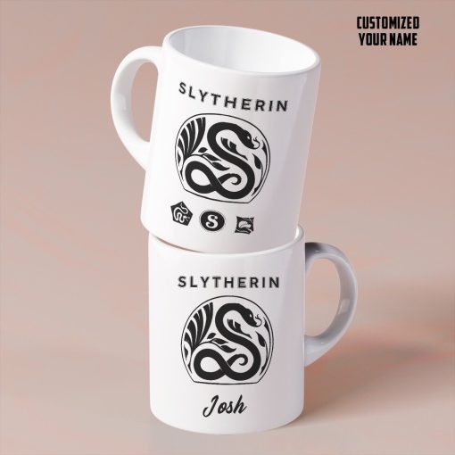 9Heritages 3D H.P Slytherin Custom Name Mug