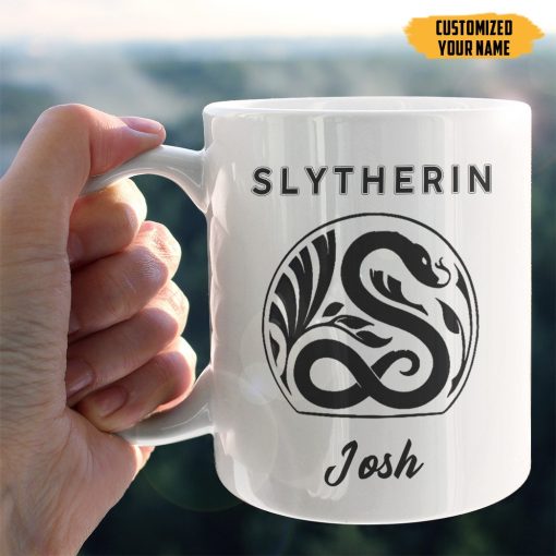 9Heritages 3D H.P Slytherin Custom Name Mug