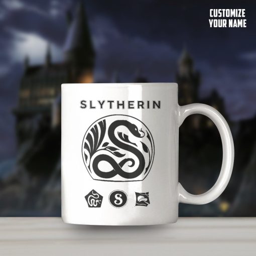 9Heritages 3D H.P Slytherin Custom Name Mug