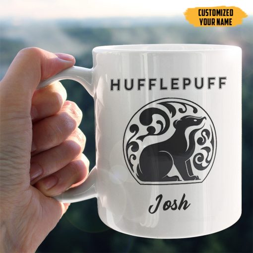 9Heritages 3D H.P Hufflepuff Custom Name Mug