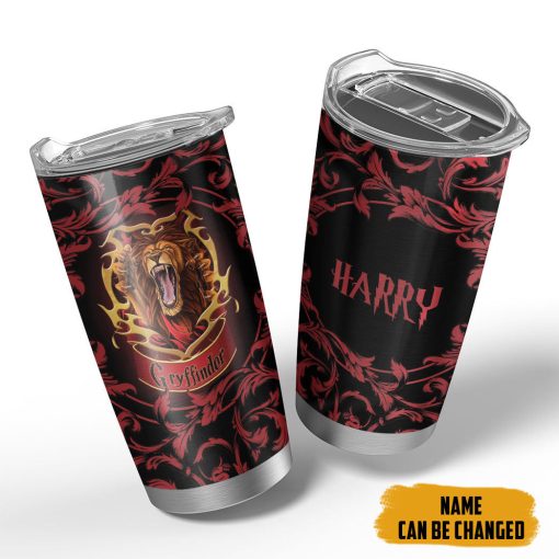 9Heritages 3D H.P Brave Like A Gryffindor Custom Name Tumbler