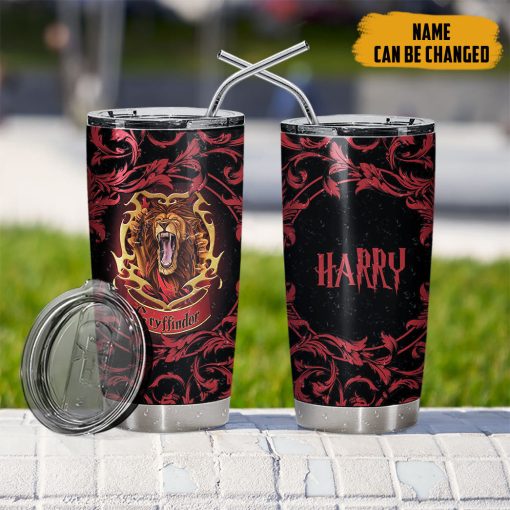 9Heritages 3D H.P Brave Like A Gryffindor Custom Name Tumbler