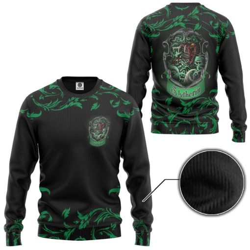 9Heritages 3D H.P Brave Like A Slytherin Custom Hoodie Tshirt Apparel