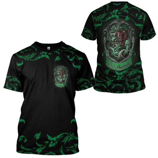 9Heritages 3D H.P Brave Like A Slytherin Custom Hoodie Tshirt Apparel