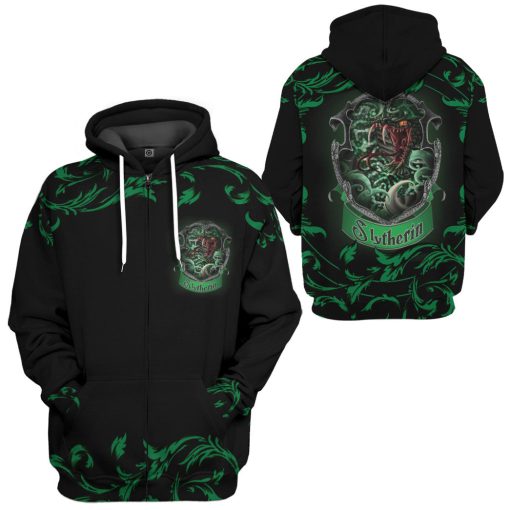 9Heritages 3D H.P Brave Like A Slytherin Custom Hoodie Tshirt Apparel