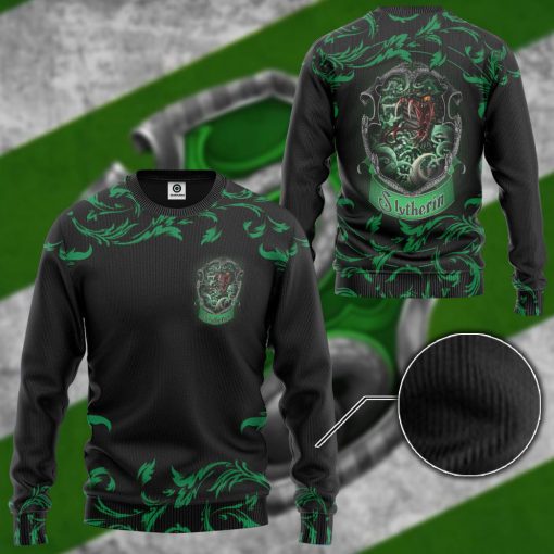 9Heritages 3D H.P Brave Like A Slytherin Custom Hoodie Tshirt Apparel