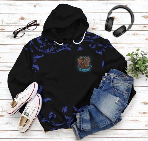 9Heritages 3D H.P Brave Like A Ravenclaw Custom Hoodie Tshirt Apparel